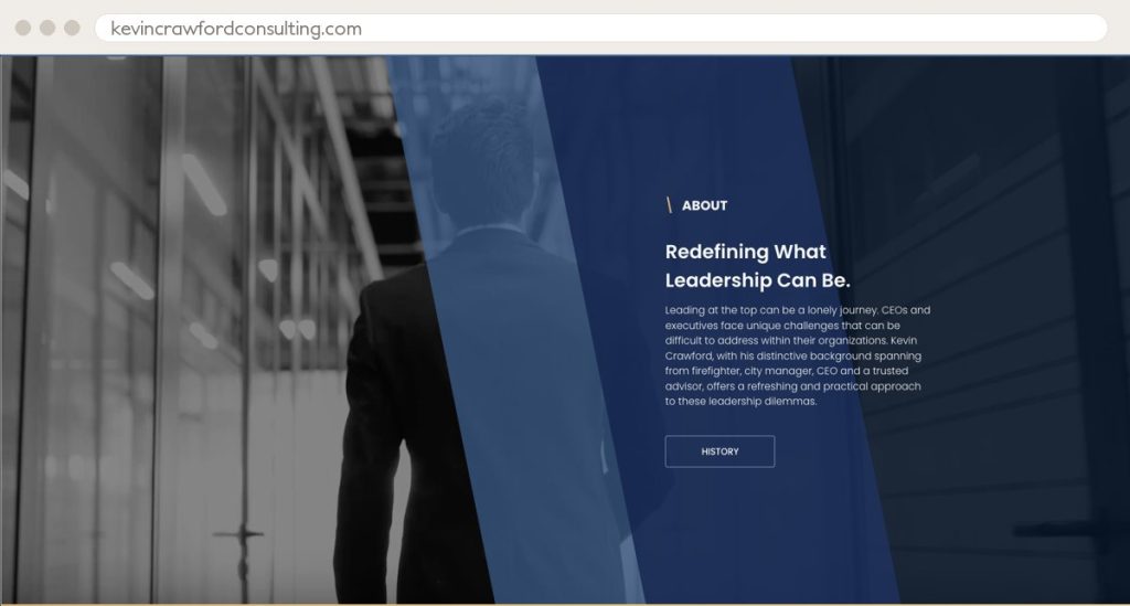Kevin Crawford Consulting website by Ally Drez