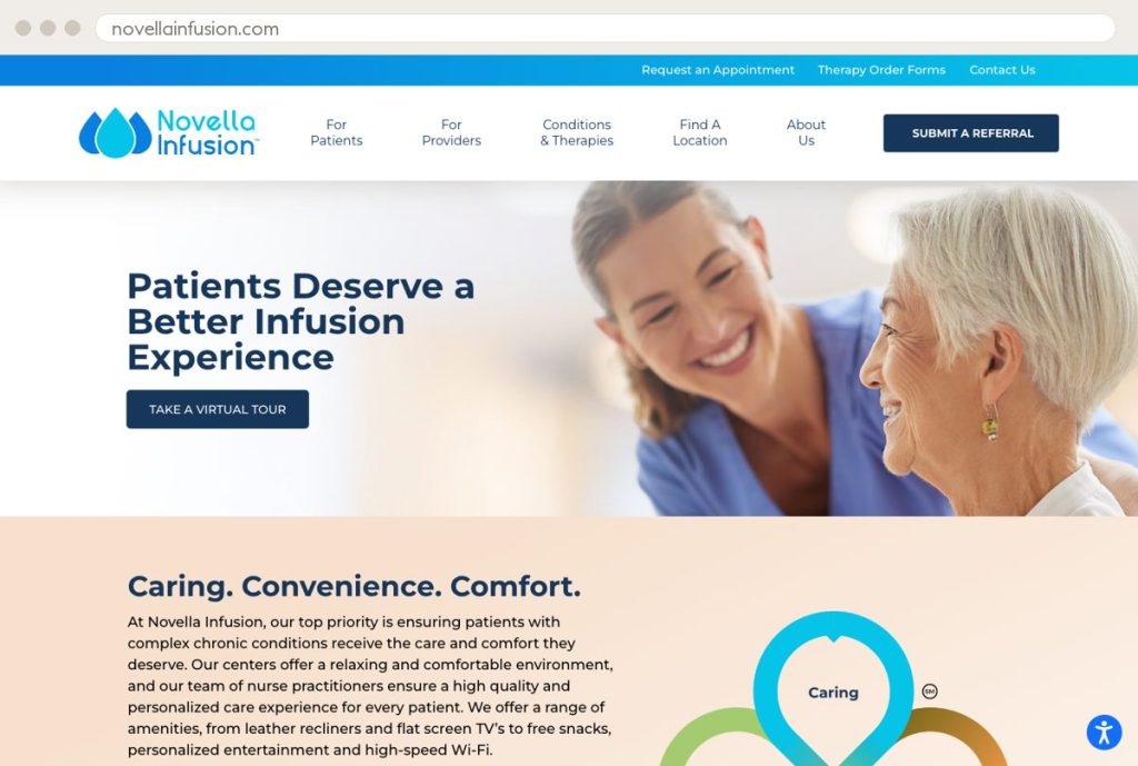 Novella Infusion website by Ally Drez