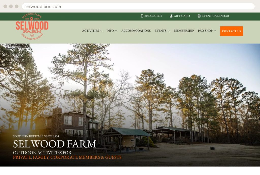 Selwood Farm website by Ally Drez